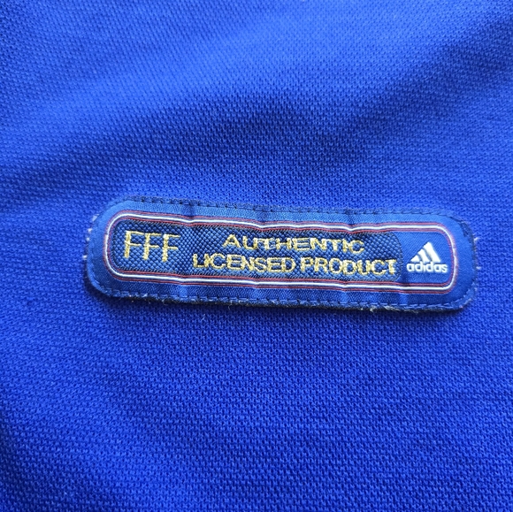 France 2000-2001 Home Football Jersey Shirt Mens Size XL Adidas - Picture 7 of 13